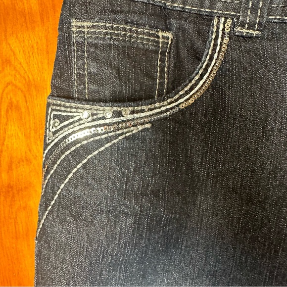 Roz & Ali gemstone jeans 23% cotton size 8 - Picture 5 of 10